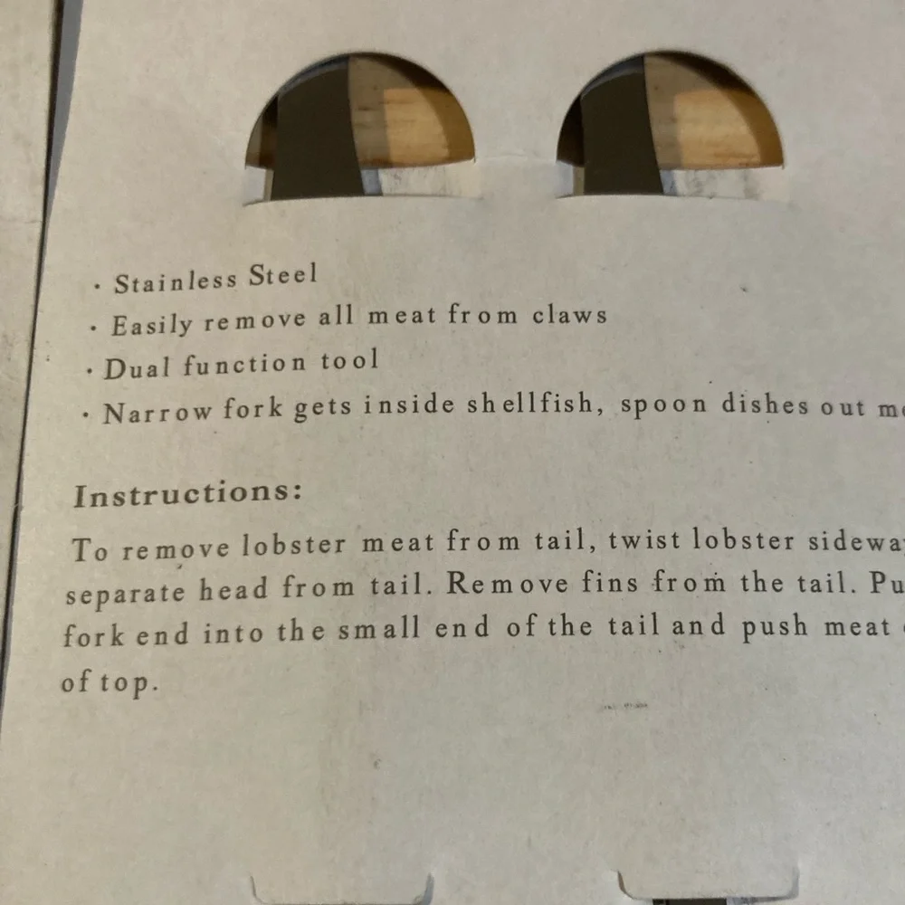 4/$25 Nantucket Seafood Lobster forks- includes 2- two packs for the $